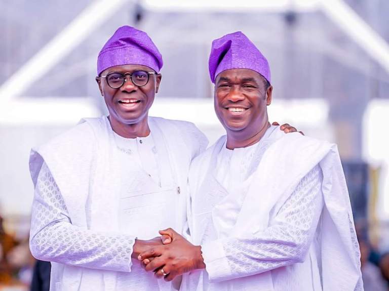 SANWO-OLU CONGRATULATES HIS DEPUTY, OBAFEMI HAMZAT AT 59