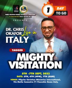 ITALY Mighty Visitation: Dr Chris Okafor Received Prophetic Welcome to Rome in Italy