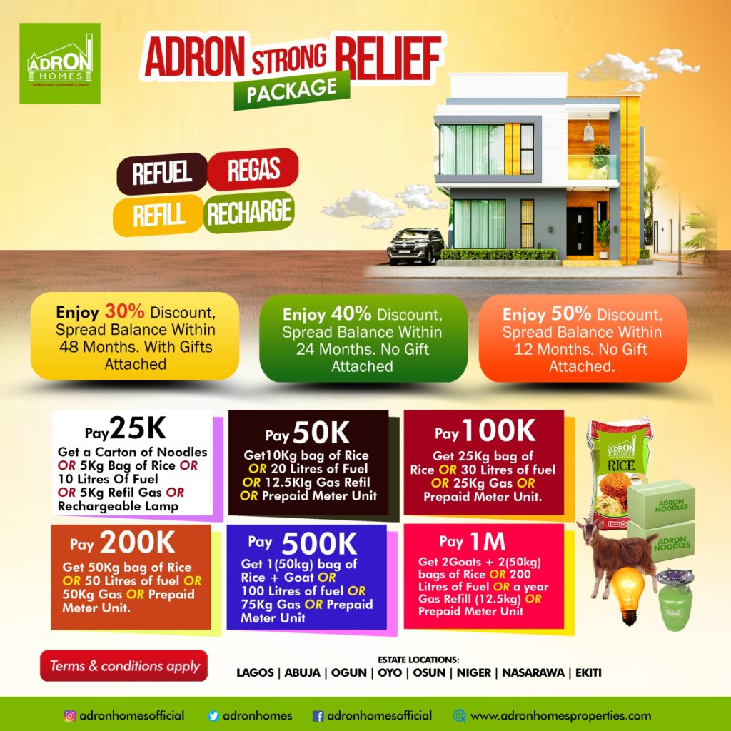 ADRON HOMES LAUNCHES EKO CITY PARK & GARDENS  ILE AJE LEKKI EPE EXPRESSWAY LAGOS