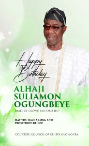 Birthday Celebration: Council of Chiefs olowo ira Community Magodo Celebrates Baale..