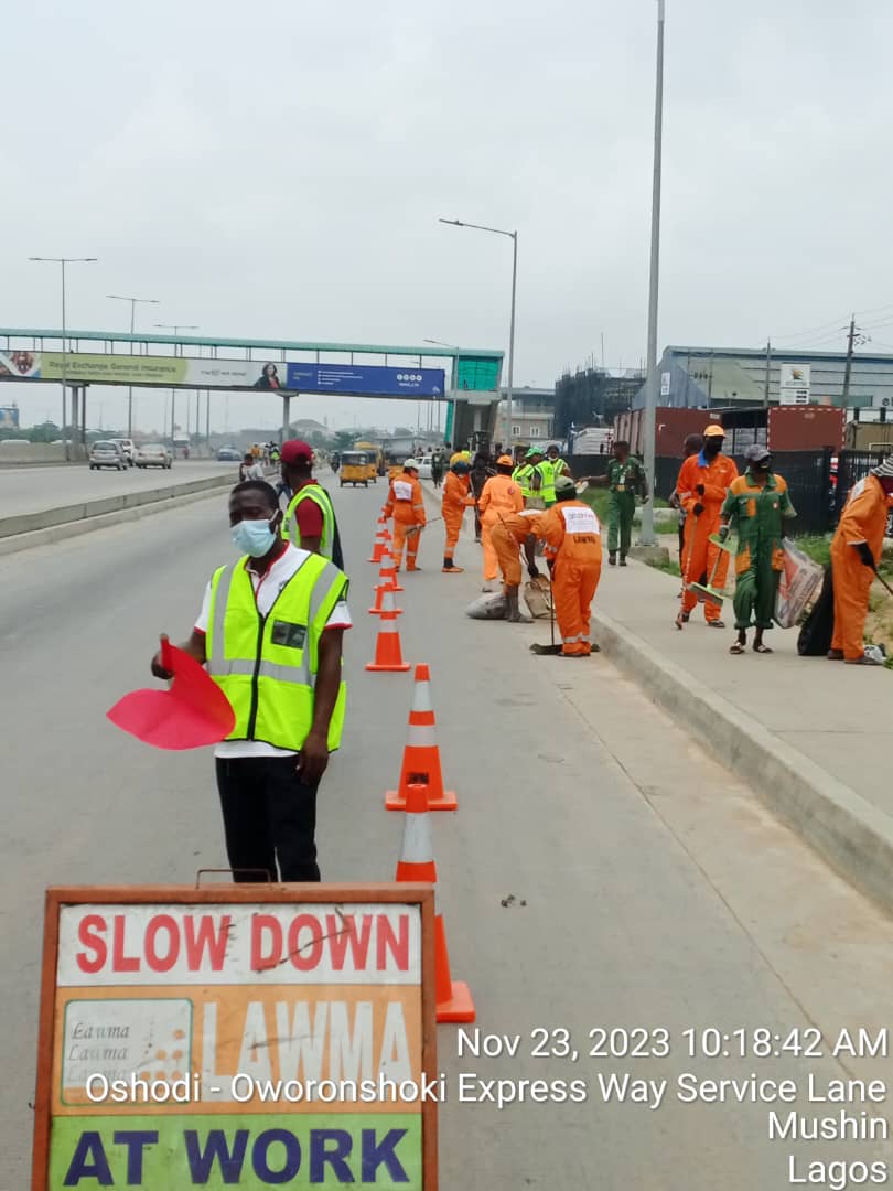 LAWMA Reviews Sanitation Services on Identified Highways