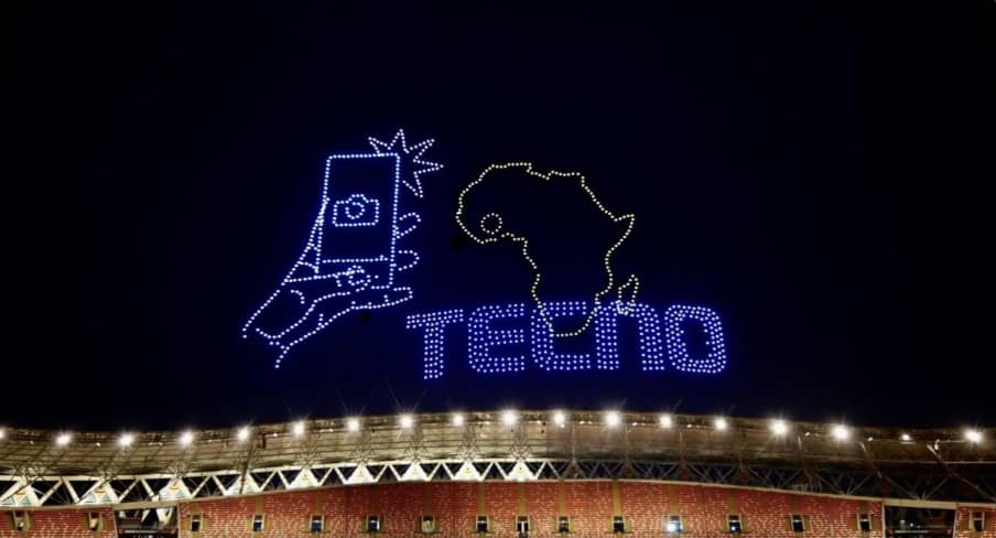 AFCON Lights Up: TECNO Drones Paint the Sky with Opening Brilliance