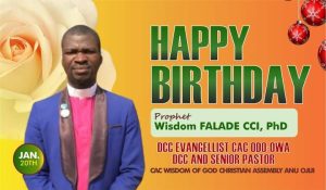 Celebrating A Great Philanthropist Quintessential Prophet Of God Wisdom Falade popularly known as ‘Arole Babalola’