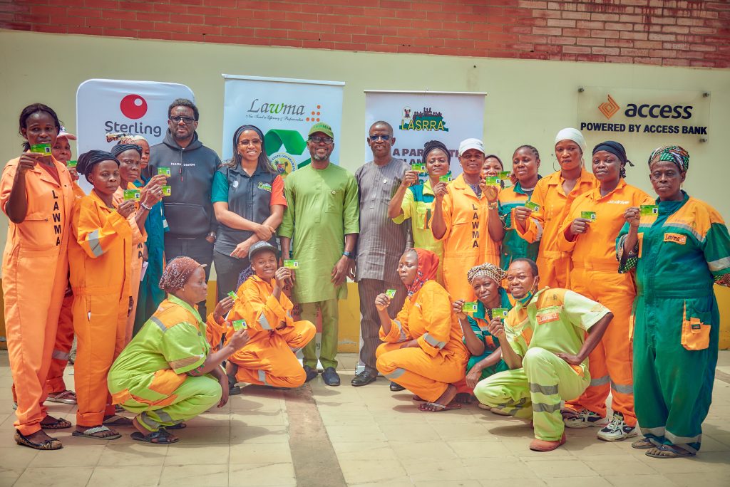 LAWMA PARTNERS LASRRA FOR SWEEPERS’ LAG ID CARDS