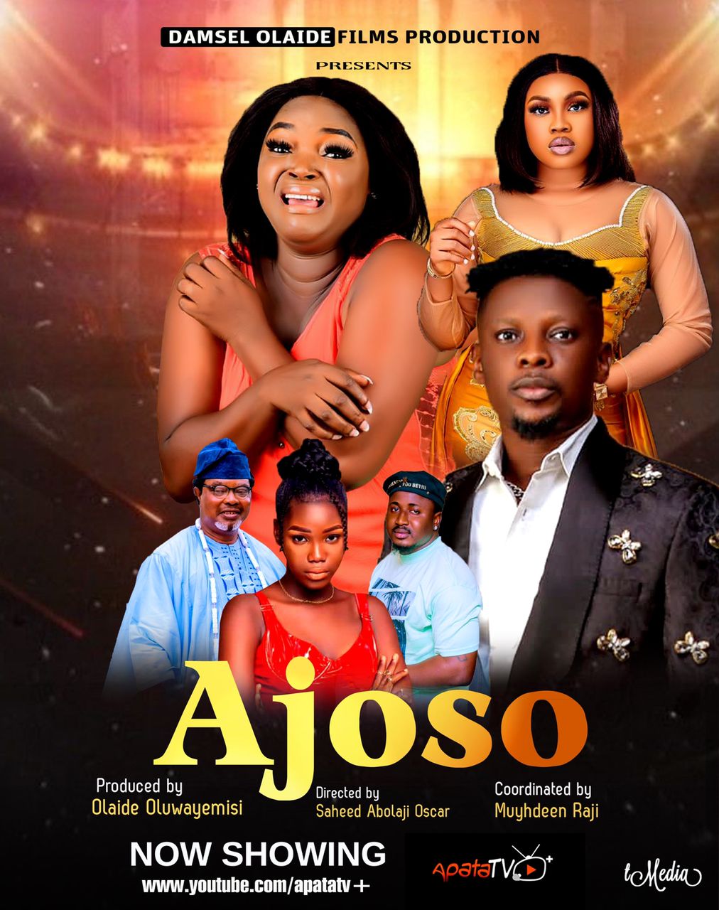Olaide Oluwayemisi’s Latest Blockbuster ‘Ajoso’ Hits Apatatv YouTube Channel”