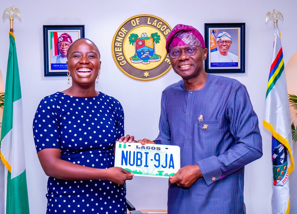 SANWO-OLU RECEIVES PELUMI NUBI, MAKES HER LAGOS TOURISM AMBASSADOR
