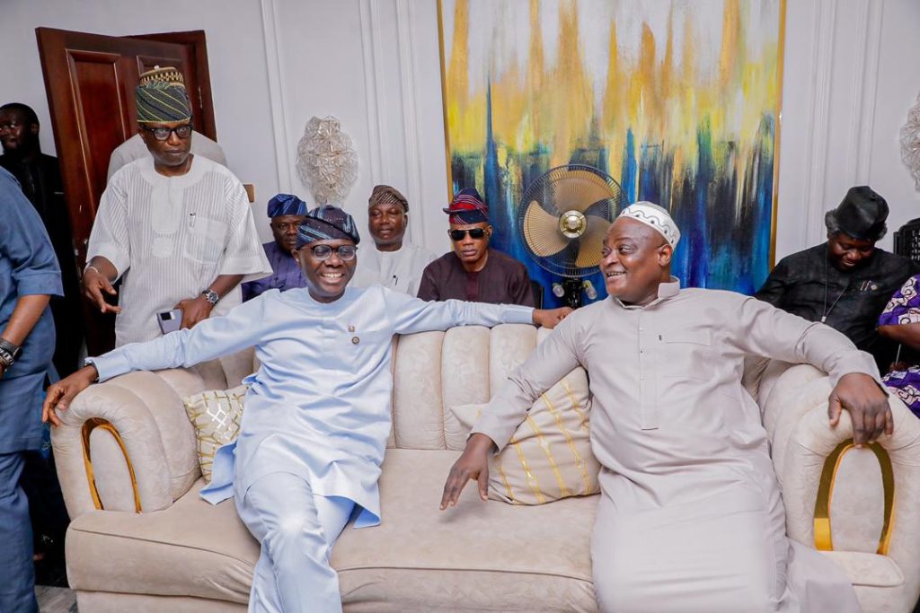 Sanwo-Olu, Cabinet Members Visit Obasa Over Father’s Demise