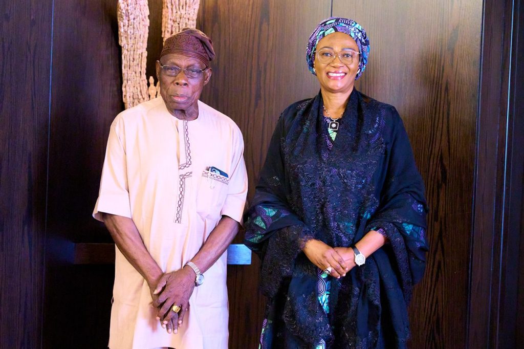 Photo News: Obasanjo Visits First Lady H.E Senator Oluremi Tinubu.