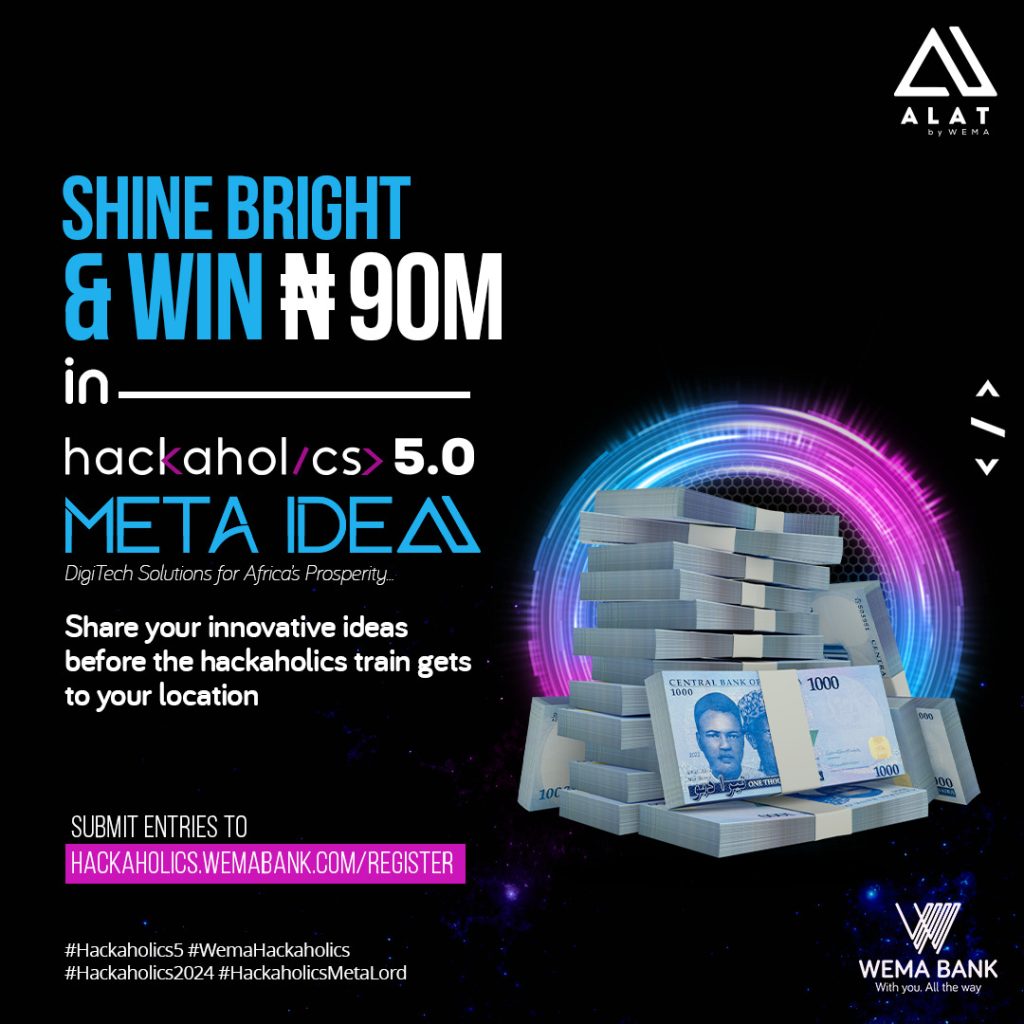 Wema Bank Opens Registrations to Participants Across Unlimited Verticals For HACKAHOLICS 5.0