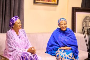 FIRST LADY OLUREMI TINUBU PAYS CONDOLENCE VISIT TO WIFE OF VICE PRESIDENT