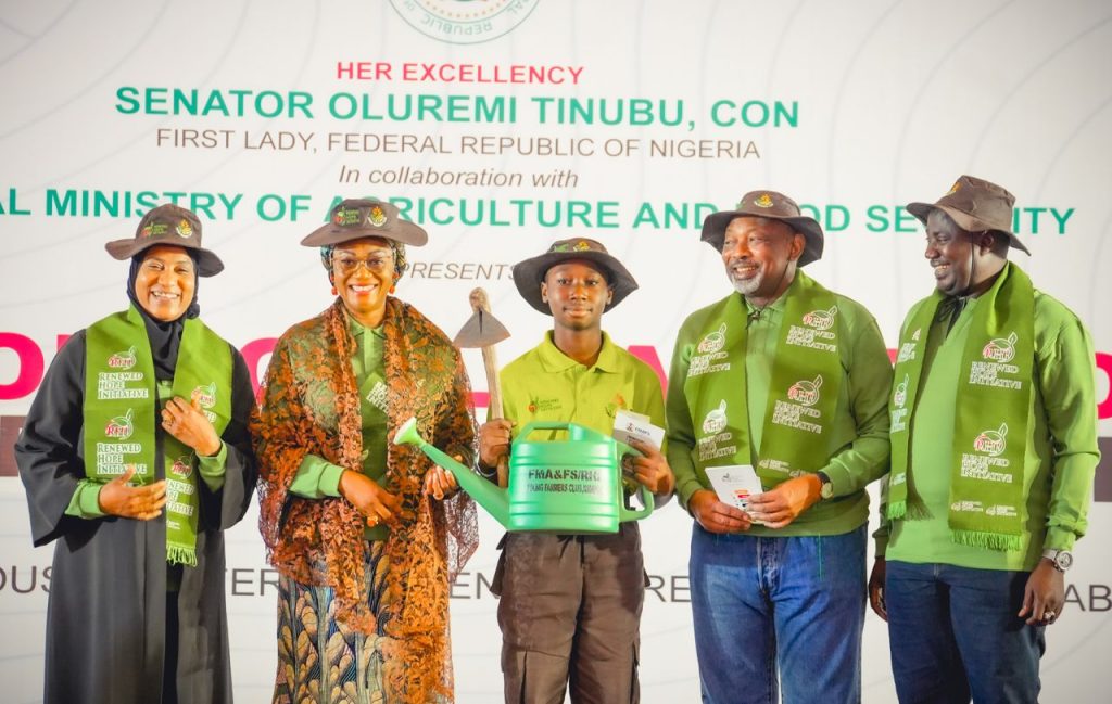 FIRST LADY OLUREMI TINUBU INAUGURATES YOUNG FARMERS CLUB, NIGERIA