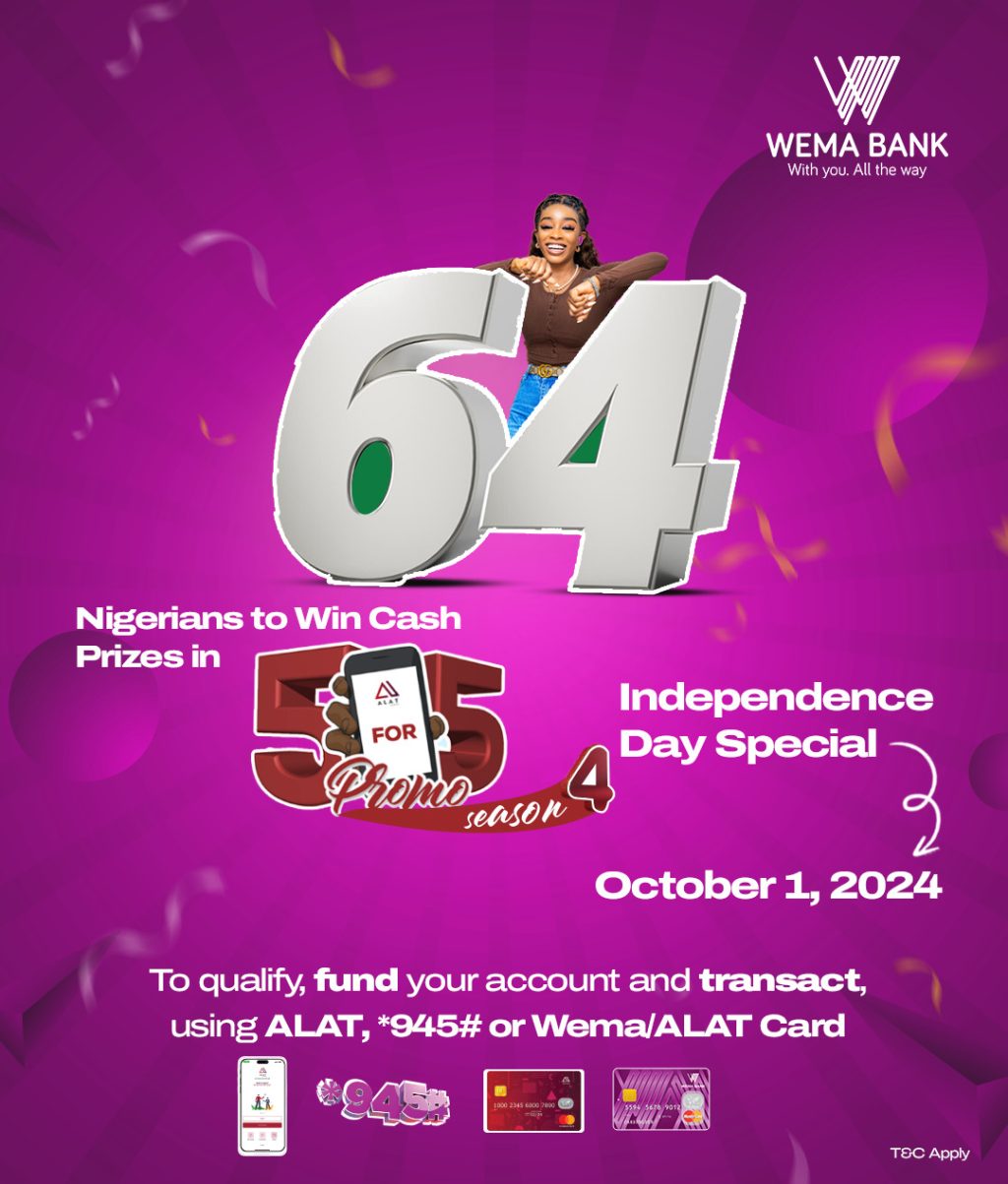 Wema Bank Commemorates Nigeria at 64