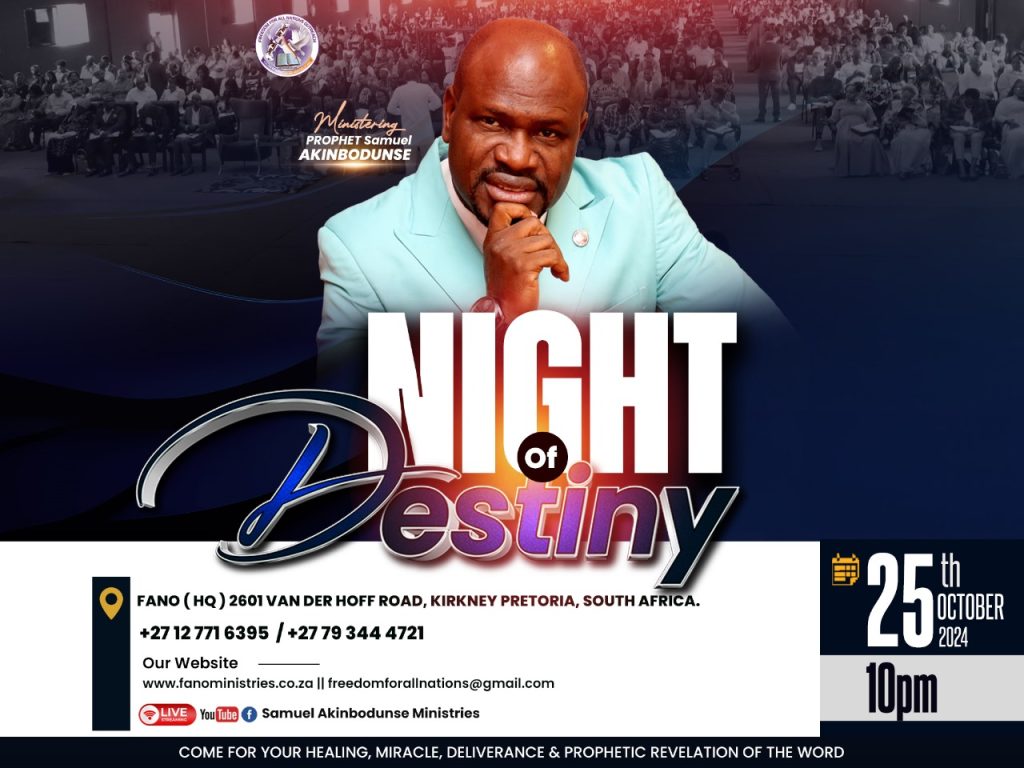 FANO TV: Miraculous Encounters At Night of Destiny By Prophet Samuel Akinbodunse