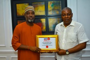 Hon. Babatunde Samuel Seidu, a highly regarded Lagos individual, receives honored certification and accolades as Youth Ambassador from Society Herald Magazine Online