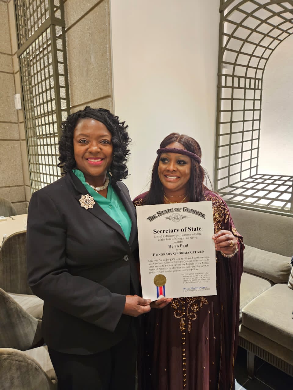 Video: Helen Paul Receives Georgia Citizen Award