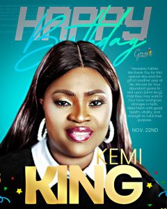 You are a precious gem to me; Prophet Genesis marks Kemi King’s birthday with inspiring tributes and admiration.