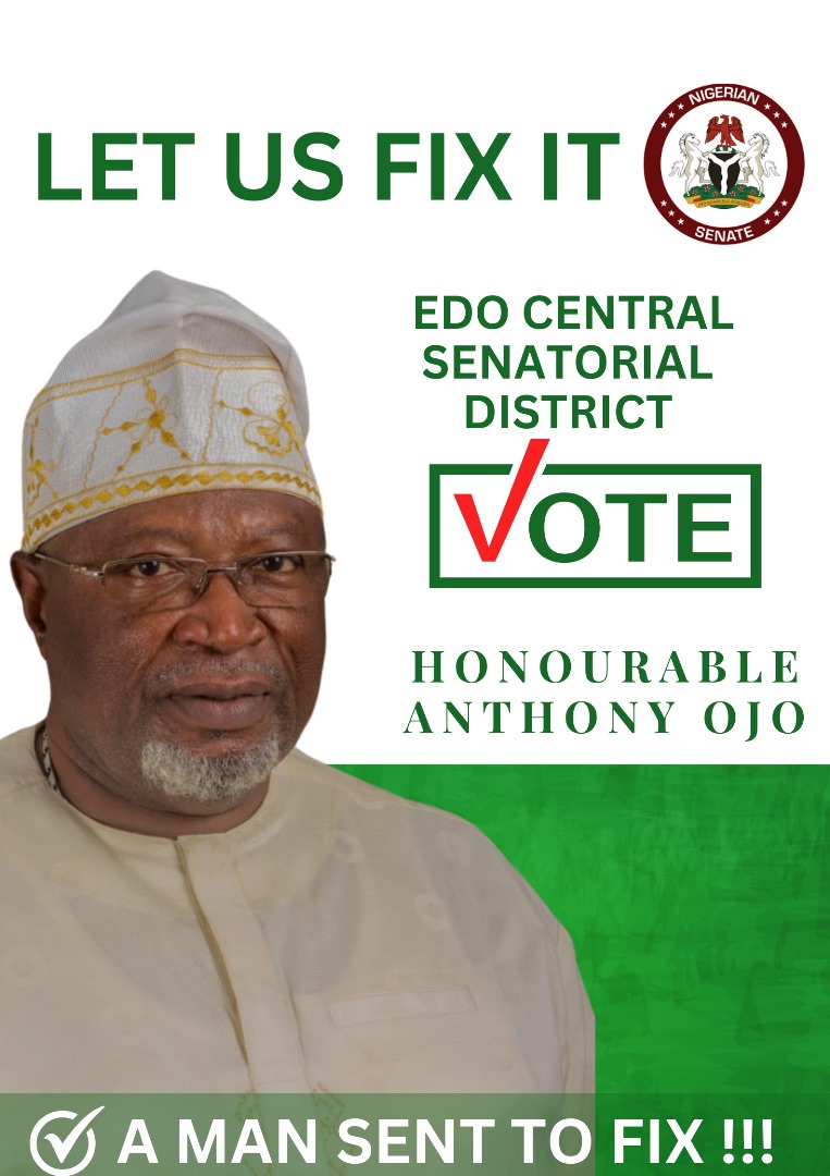 Hon Anthony Ojo’s Message of Hope to Edo Central Constituents