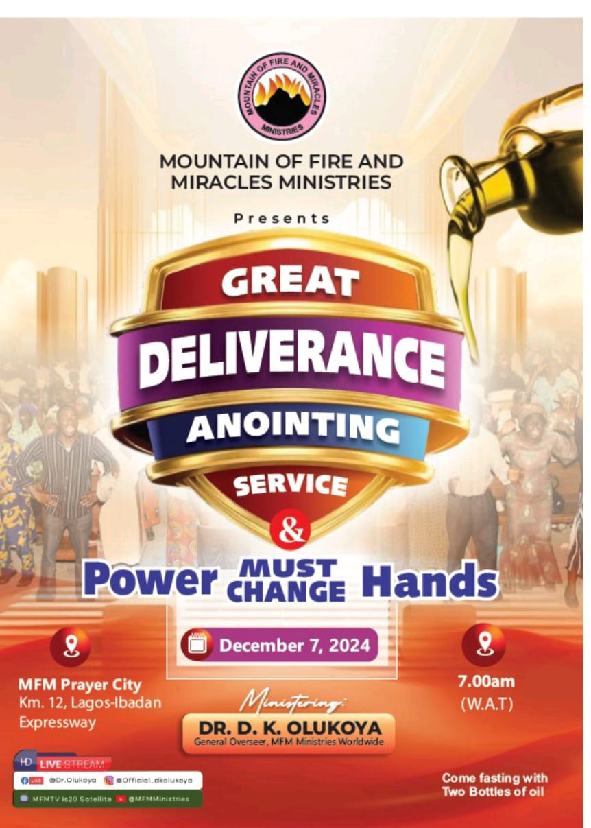 MFM ANOINTING SERVICE: WHEN GOD ARISE, THE MATTER IS SETTLED!!!