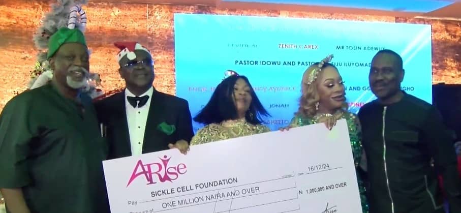 Siju Iluyomade’s Arise Doles Out Cash Gift To Support NGO, Sickle Cell Foundation, Rebecca’s Room