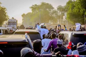 Matawalle’s Home Coming: Mammoth Crowds Made Zaria – Gusau Road Standstill, it took the minister 14 Hours to Reach Gusau, the state Capital.