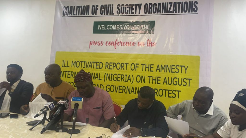 Coalition faults Amnesty International’’s Report on End Bad Governance Protest