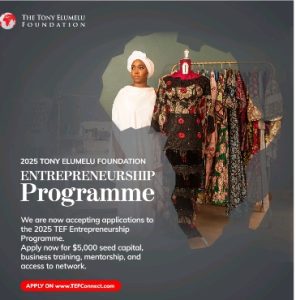 The Tony Elumelu Foundation Opens Applications for 2025 Entrepreneurship Programmes