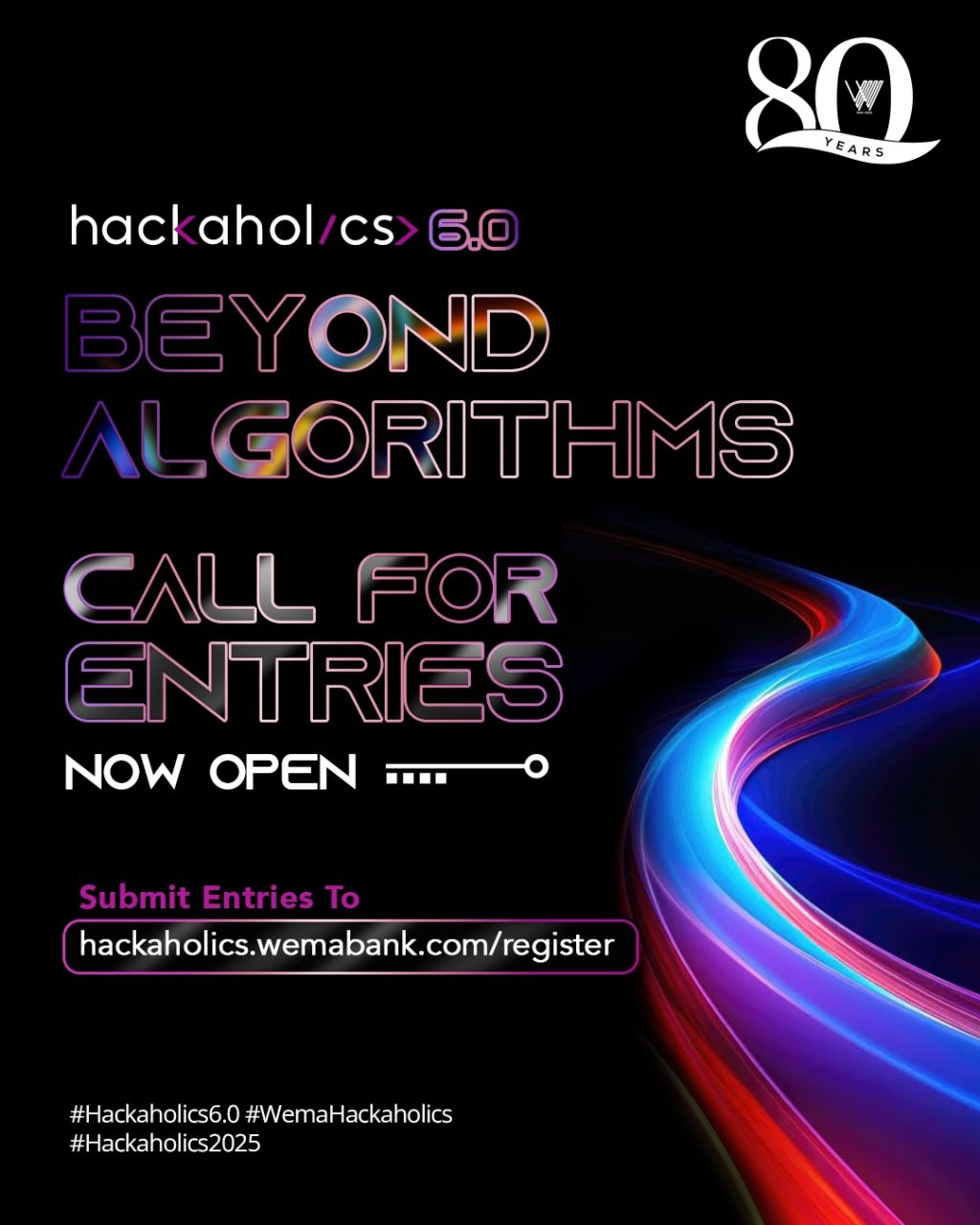 Wema Bank Announces The 6th Edition of Hackaholics, Theme “Beyond Algorithms: Engineering Disruptive Innovation