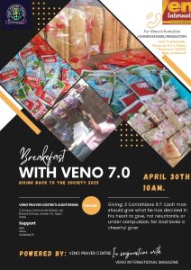 VENO NEWS: 7th Edition  of Breakfast With VENO -Giving Back To Society Event Holds On April 30
