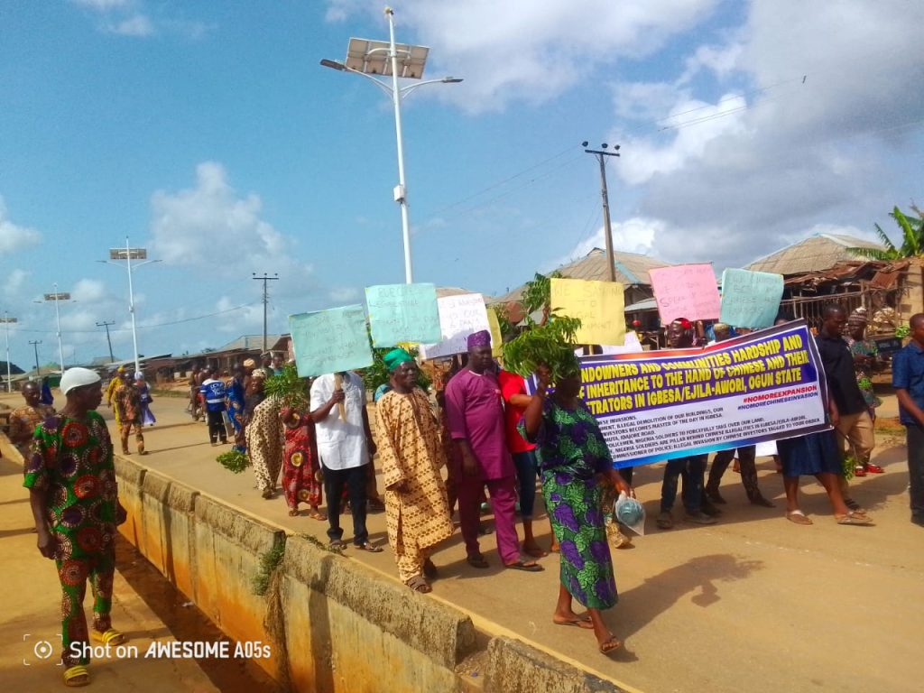 Igbesa: Indigent Families Seeks Ogun Governor’s Intervention Over Chinese Forceful Take-Over Of 158 Hectres Of Land  – Abdul Tijani, Lagos