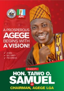 Agege Chairmanship Tussle: The Sun Stands Still, TOS Best Man For The Job