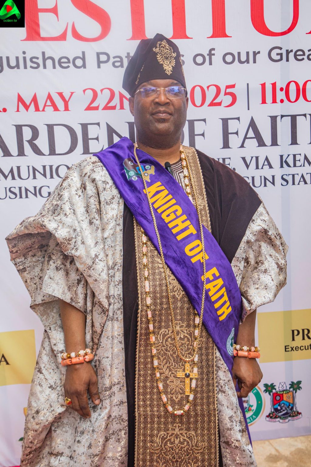Aare Adetola Emmanuelking Conferred with First-Ever “Knight of Faith” Title by CAN South West Nigeria