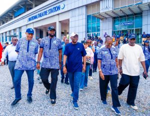 SANWO-OLU HAILS TINUBU FOR BLUE LINE SUPPORT
