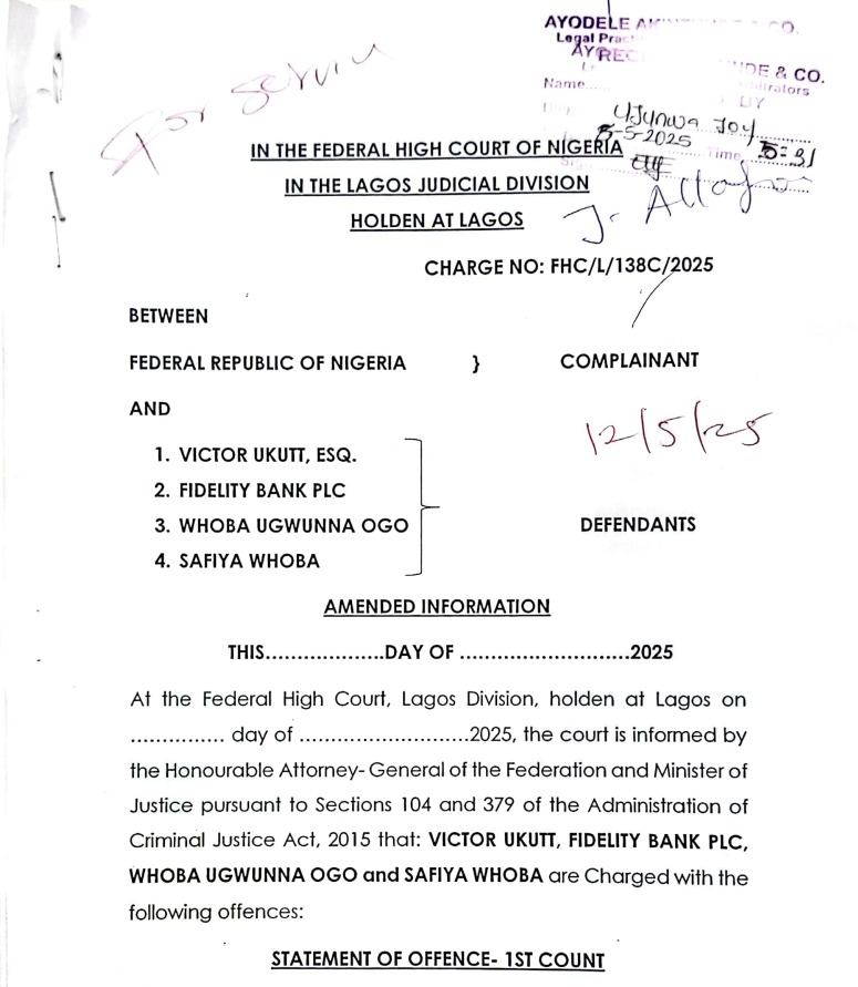 Fidelity Bank MD not Part of the Woobs Case