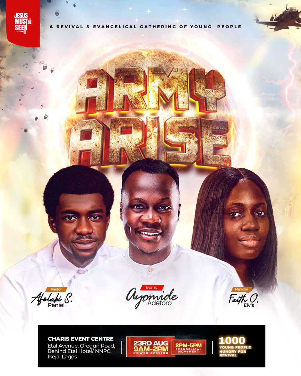 Lagos Set for Massive Youth Revival: *”Army Arise”*  By Miracle Oyewale