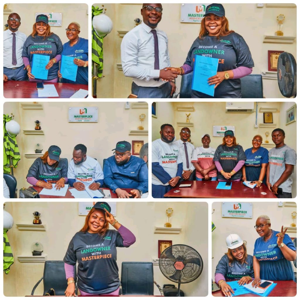 Actress Joke Lawal unveils as the new brand ambassador of Giant African Real Estate Masterpiece Homes. …Seals a 3-year contract