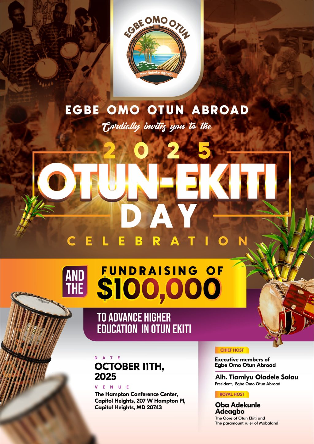Otun-Ekiti Day, 2025 to Hold in Maryland, USA, October 11