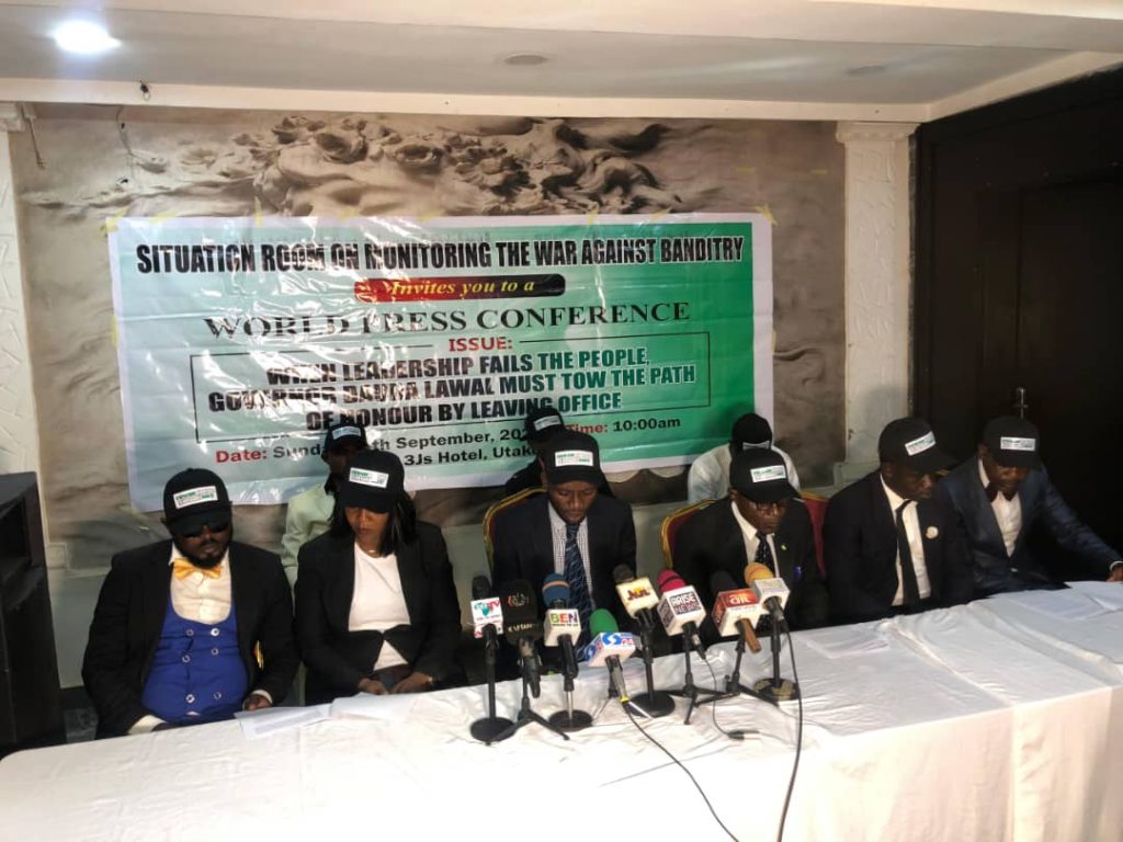 Group demands immediate proclamation of emergency rule to forestall continuous use of security votes by Governor Lawal to feed bandits