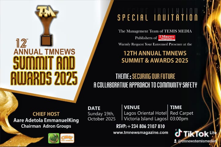“Ministers, Security Chiefs and Key Figures Gather in Lagos as Adron Boss EmmanuelKing Hosts 12th TMnews Summit”