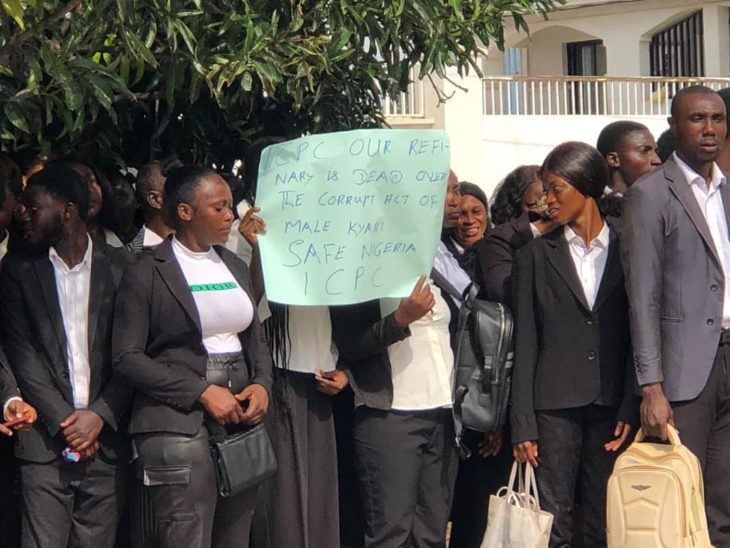  Billion Refinery Fraud: Protesters Storm ICPC Headquarters, Call for Probe of MSM Group’s Connection to Missing Funds