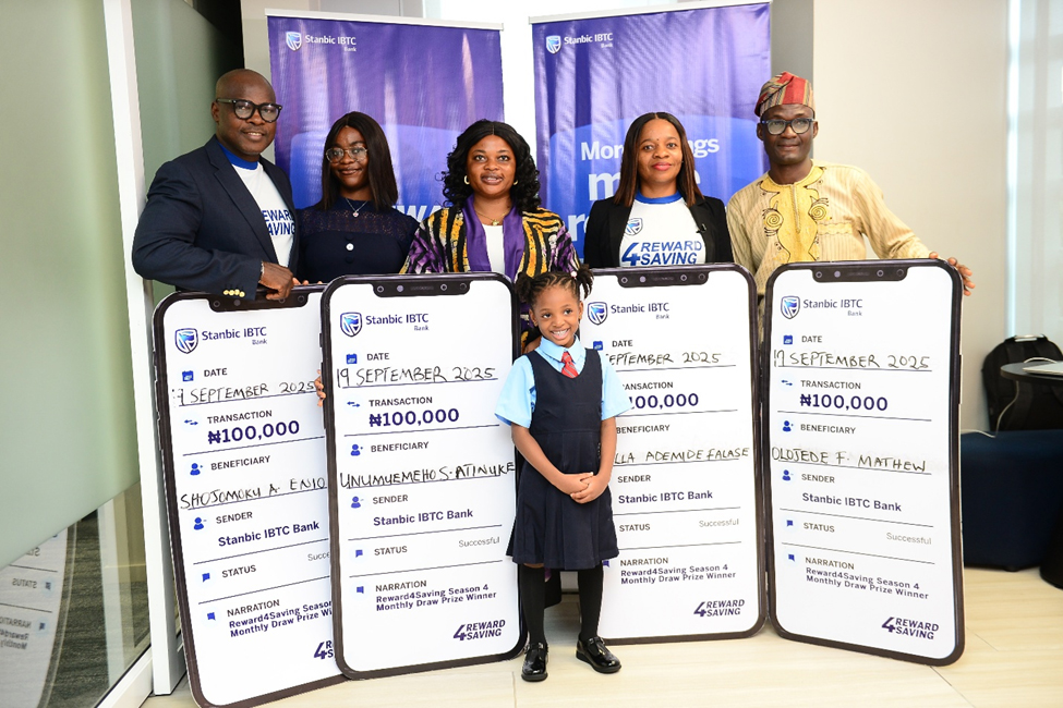 Stanbic IBTC Bank celebrates 70 loyal customers in the Reward4Saving Promo 4.0