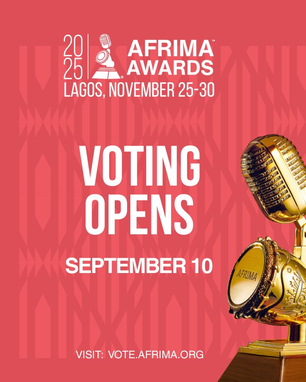 Fans Worldwide Decide AFRIMA 2025 Winners as Voting Begins September 10