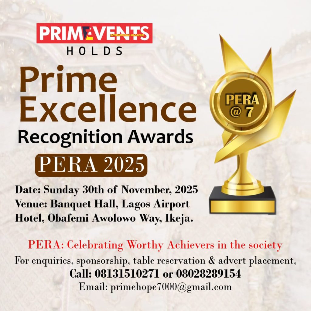 PRIME EXCELLENCE RECOGNITION AWARD (PERA) 2025 RETURNS IN GRAND STYLE