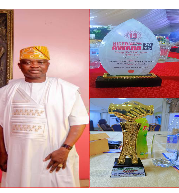 Hon. Fayomi Abraham FAYAB Emerges as Rising Force, Bags Three Prestigious National Awards