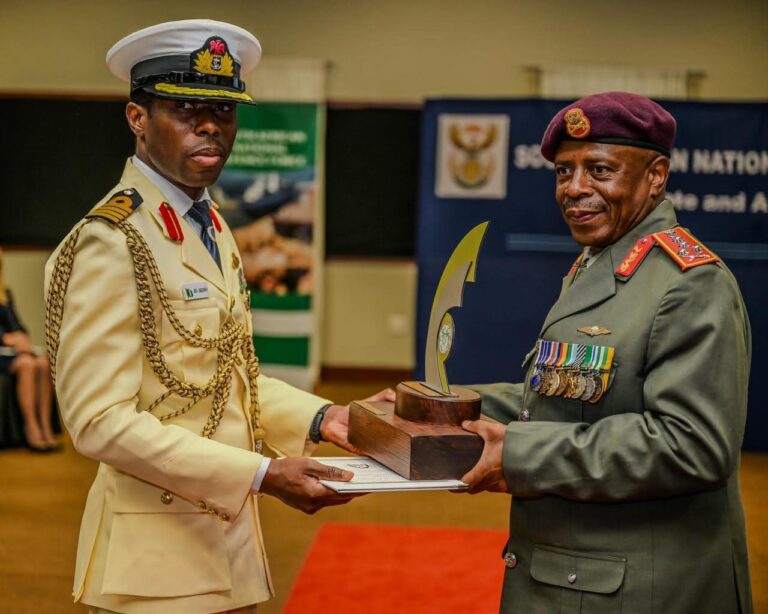 Captain A.O. Akano Breaks Records, Leads Multinational Class at South African Defence College