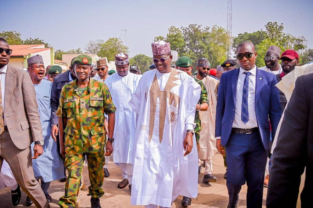Matawalle Delivers President Tinubu’s Message to Nigerian Troops in Zamfara