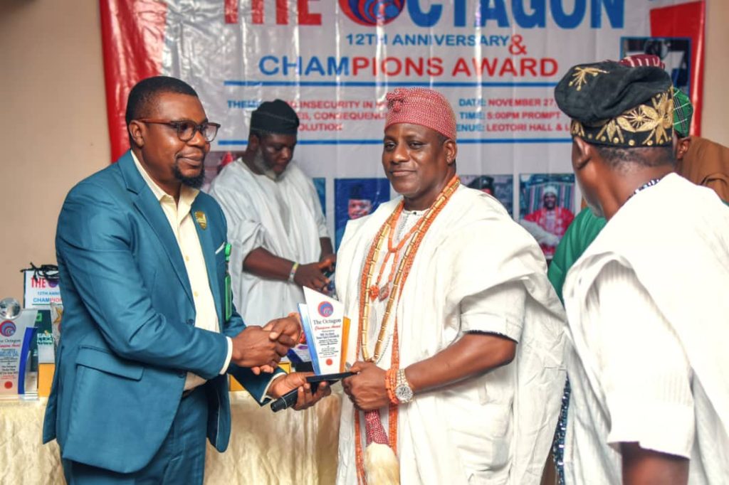 Adron Homes’ Aare Adetola Emmanuel‑King, LASU, UBA, Access Bank, Alternative Bank, MOUN, Onitigbo & Industry Leaders Light Up Octagon Media 12th Champions Award 2025  By Olatunji Peter