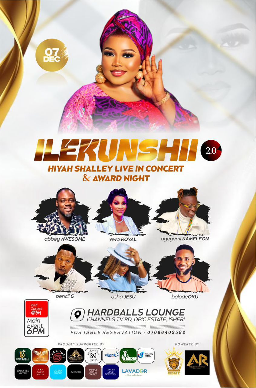 ILEKUNSHII 2.0: Hiyah Shelley Returns with a Spectacular Live Concert and Award Night This December
