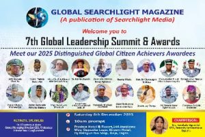 Searchlight News has announced that preparations have been completed for the highly anticipated 7th Global Leadership Summit & Awards, scheduled to take place this week in Lagos.