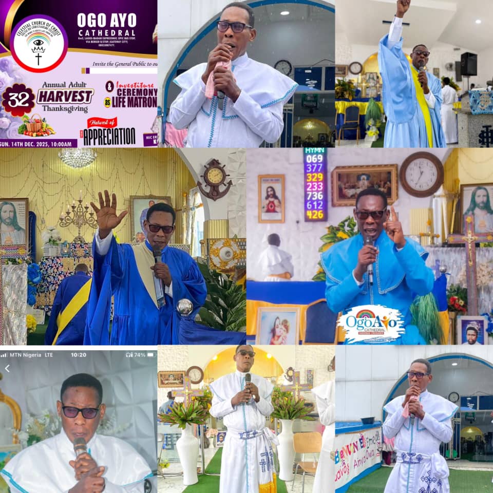 CCC Ogo Ayo Cathedral Marks 32nd Adult Harvest With A “Harvest of Appreciation” And Special Ordination Ceremony