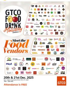 GTCO Food and Drink – Holiday Edition Kicks Off in Lagos tomorrow, Promising a Festive Culinary Experience